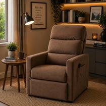 Poltrona reclinavel papai pierre conforto premium em veludo Poltrona reclinavel papai pierre conforto premium em veludo