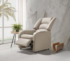 Poltrona Reclinável Papai Suécia - Estética - material sintético Bege