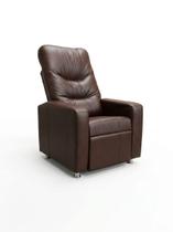 Poltrona reclinável reforçada sala escritório material sintético Marrom Poltrona reclinável reforçada sala escritório material sintético Marrom