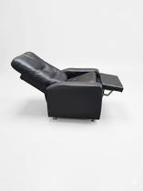 Poltrona reclinável reforçada sala escritório material sintético Preto Poltrona reclinável reforçada sala escritório material sintético Preto