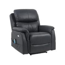 Poltrona Reclinável Repouso Preta