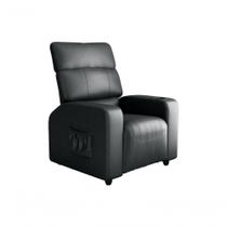Poltrona Reclinável Sala Cadeira Mx 67 Pulse Sintetico Preto Matrix