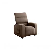 Poltrona Reclinável Sala Cadeira Mx 67 Pulse Veludo Marrom Matrix