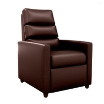 Poltrona Reclinável Turin material sintético Marrom