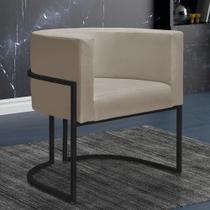 Poltrona Reforçadas Decorativa Sala Nayara Base Ferro Preta Suede Poltrona Reforçadas Decorativa Sala Nayara Base Ferro Preta Suede