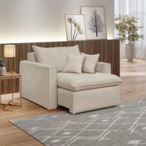 Poltrona Retrátil 100cm Barcelona Linho Poltrona Retrátil 100cm Barcelona Linho