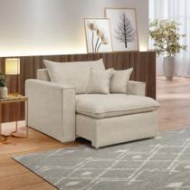 Poltrona Retrátil 100cm Barcelona Veludo