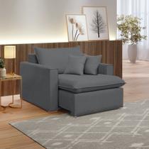 Poltrona Retrátil 100cm Barcelona Veludo Poltrona Retrátil 100cm Barcelona Veludo