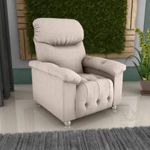 Poltrona Retrátil e Reclinável 83cm Tecido Suede Multimóveis CR45262 Poltrona Retrátil e Reclinável 83cm Tecido Suede Multimóveis CR45262