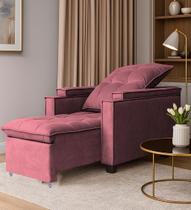 Poltrona Retratil e Reclinavel Com Porta Copos e Carregador usb Pulse