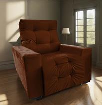 Poltrona Retratil e Reclinavel com Rodape de Apoio Para os Pes Cris