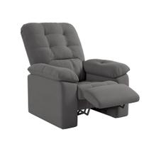 Poltrona Retrátil e Reclinável Estoril Cinza Poltrona Retrátil e Reclinável Estoril Cinza