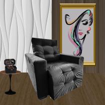 Poltrona Retratil e Reclinável Pra Extensão de Cílios Com Apoio de Pé Modelo Sofia Diversas Cores