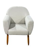 Poltrona Retro Sala Living Quarto Nair - Linho Bege