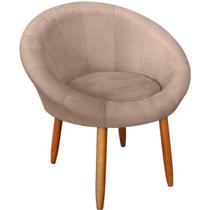 Poltrona Roma de Luxo Sala de Estar Decorativa Cadeira Estofada Resistente Escritório Recepção