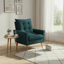 Poltrona Sala 92cm Design Elegante Ideal para Decorar Seu Ambiente Ester Verde Poltrona Sala 92cm Design Elegante Ideal para Decorar Seu Ambiente Ester Verde