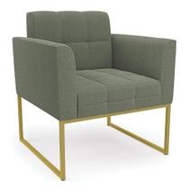 Poltrona Sala De Estar Industrial Dourado Elisa Bouclê Menta D03 - D'rossi Poltrona Sala De Estar Industrial Dourado Elisa Bouclê Menta D03 - D'rossi