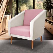 Poltrona Sala De Estar Monalisa Decorativo suede