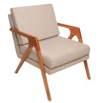 Poltrona Sala Esmeralda Espuma D26 Encosto D20 Com Braços Diversas Cores - Flex Decor