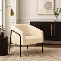 Poltrona Sala Industrial Alta Preto Stella Veludo D03 - D'rossi Marsala