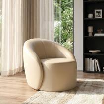 Poltrona Sala Orgânica Lua Base Giratória Sintético D03 - D Rossi