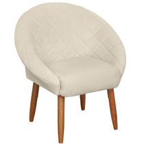 Poltrona Sala para Manicure Decorativa Ibiza Cadeira Estofada Resistente Escritório Recepção