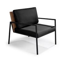 Poltrona Sapucaia Aço Carbono Preto