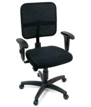 Poltrona Secretária com Braços Linha Tela Mesh Poltrona Secretária com Braços Linha Tela Mesh