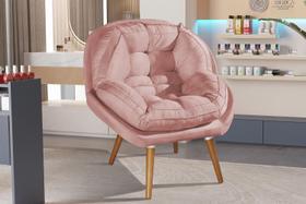 Poltrona Sênior Tecido Em Suede Moderna P/ Salão De Beleza