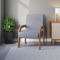 Poltrona Siggy Mel/Linho Inox