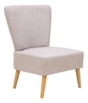 Poltrona Sitial Bege Tecido 84x70x64 Cm Dublin Poltrona Sitial Bege Tecido 84x70x64 Cm Dublin