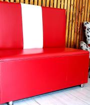 Poltrona sofá Booth 1.10m Restaurante Retrô