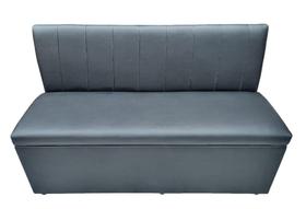 Poltrona sofá booth 1,10 black desenho em listras verticais sku84 - O REI DAS POLTRONAS