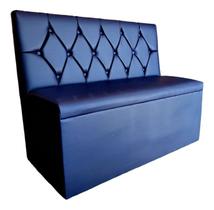 Poltrona sofa booth 1,10 capitone a mão azul marinho sku_237