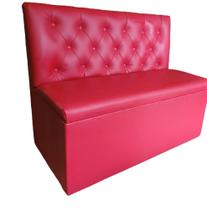 Poltrona sofá booth 1,50cm vermelha Poltrona sofá booth 1,50cm vermelha