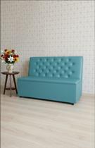 Poltrona Sofá Booth 2 Lugares Azul b