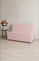 Poltrona Sofá Booth 2 Lugares Rosa