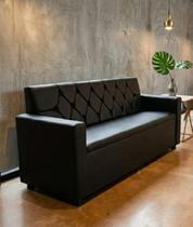 Poltrona sofá booth com braços 1,50 cm acomodar sku_69