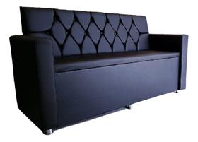Poltrona sofá booth com braços 1,50 cm acomodar sku_69
