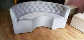 Poltrona Sofá Canto Alemão Em U Meia Lua