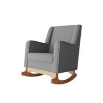 Poltrona Sofá de Amamentação com Balanço Aquila Linho - Anjo de Casa