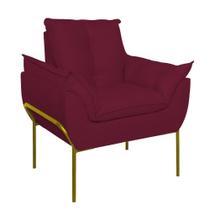 Poltrona Sofá Luxo Opala Marsala Balaqui Estofados