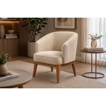 Poltrona Sperart Paris Linho Brilhoso Bege Poltrona Sperart Paris Linho Brilhoso Bege