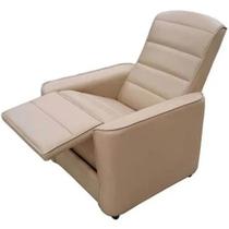 Poltrona Stela em material sintético Reclinável Delare Cor Bege Poltrona Stela em material sintético Reclinável Delare Cor Bege