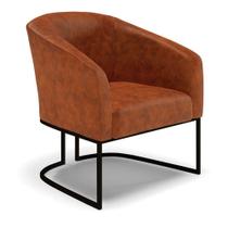 Poltrona Stella Corano Nozes Base Industrial Preto - D'Rossi