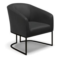 Poltrona Stella material sintético Preto Base Industrial Preto - D'Rossi