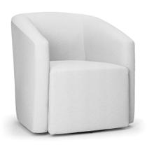 Poltrona Stella Max Linho Base Giratória - D'rossi Cor A05 Cinza