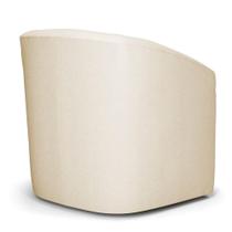 Poltrona Stella Max Linho Base Giratória - D'rossi Cor A19 Bege