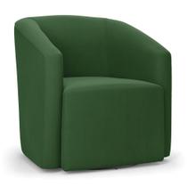 Poltrona Stella Max Suede Base Giratória - D'rossi Cor Verde