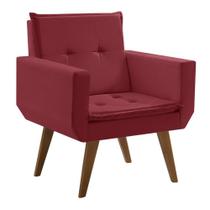 Poltrona Taurus 1 Lugar Tecido Suede Amarelo Poltrona Taurus 1 Lugar Tecido Suede Amarelo